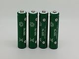 AAA Ni-MH 600mAh Rechargable Batteries Perfect for Solar Powered Units (4-Pack)