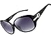 ATTCL Women Polarized UV400 Sunglasses Fashion Plaid Oversized Sunglasses 16214 Black