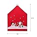 Martine Mall Xmas Chair Cap Sets, Santa Claus Clause Hat Chair Covers, Red Hat Dinner Chair Slipcovers Protector Sets for Christmas Banquet Holiday Festival Decor, Set of 4 (Xmas Chair Cap Sets, 4)