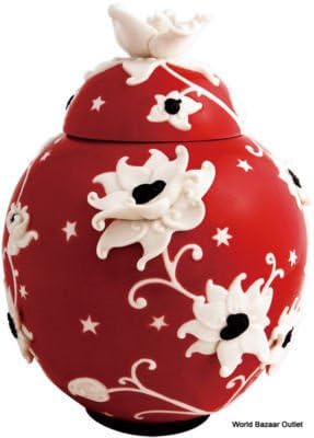 JB00258 Porcelain Ginger Jar Dreams of China Franz Porcelain