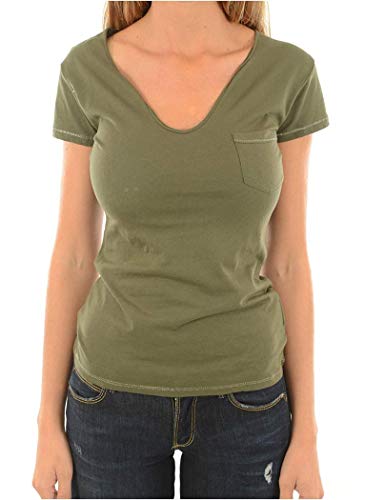 Kaporal Jeans - Women's Short Sleeve t-Shirt Salud - XS, Green