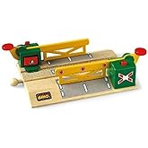 BRIO World 33750 - Magnetic Action Crossing | Interactive Wooden Toy Train Accessory | Enhances Hand-Eye Coordination | Compa