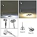 Xking 4-Pack Dimmable LED 1.5W Mini Spotlights Pole Jewelry Showcase Display Lighting Fixture Surface Mount with online PWM Dimmer (Base B,10.2