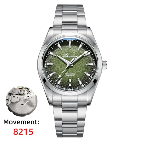 ADDIESDIVE Luxury Automatic Watches for Men 8215 Aovement Luminous 100 M Waterproof Date Display Unisex Minimalist Watch