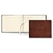 Gallery Leather Guest Book Wedding, Party, Special Events, add Polaroid Photos, 192 Lined Pages, Bonded Leather, Hardcover - Acadia Tan