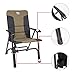Timber Ridge Camping Folding Chair High Back Portable with Carry Bag Easy Set up Padded for Outdoor,Lawn, Garden, Lightweight Aluminum Frame, Support 300lbs