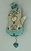 Allen Designs Teacat Pendulum Wall Clock
