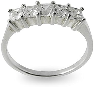 925 Sterling Silver with CZ Stone Fashionable Finger Ring Size O