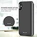 6000mAh Battery Case for iPhone X, Support Listening Music/Data Transmission/Charging Came with iPhone, Rechargeable Extended Backup Battery Pack