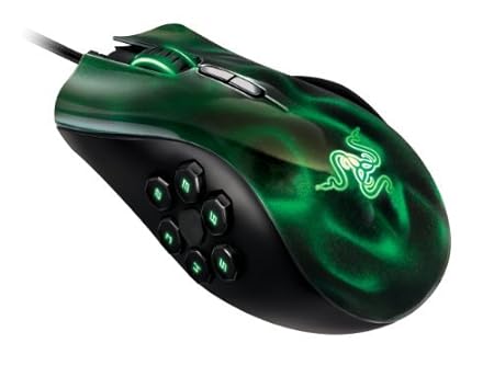 Razer Naga Hex MOBA PC Gaming Maus Grün, Farbe: Grün