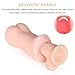 Utimi Male Masturbator 3D Realistic Oral Sex Toy Anal Stroker with Vivid Tongue, Teeth and Plump Ass