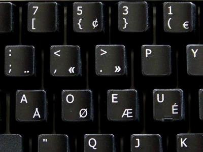 PROGRAMMER DVORAK NON-TRANSPARENT KEYBOARD DECALS BLACK OR WHITE BACKGROUND FOR DESKTOP, LAPTOP AND NOTEBOOK (Black Background)