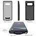 RUXELY Galaxy Note 8 Battery Case, 5500mAh Portable External Backup Charging Case,Rechargeable Impact Resistant Power Charger Pack for Samsung Galaxy Note 8(Black)