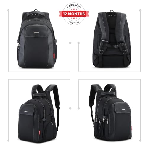 HARISSONS Rebel 15.6" inch Professional Laptop Backpacks for Men, Women (Black, 47 Ltrs) 3