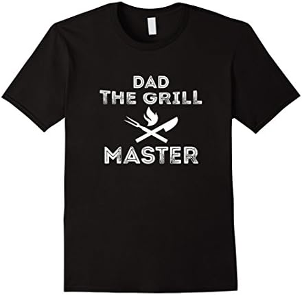 Mens Dad the Grill Master funny Grilling Tshirt 2XL Black