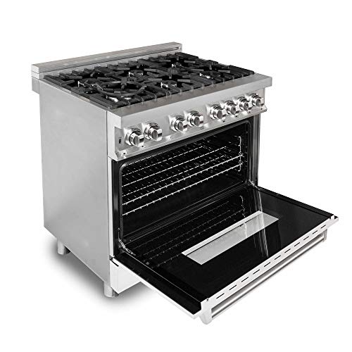 ZLINE 36" 4.6 cu. ft. Dual Fuel Range with Gas Stove and Electric Oven
