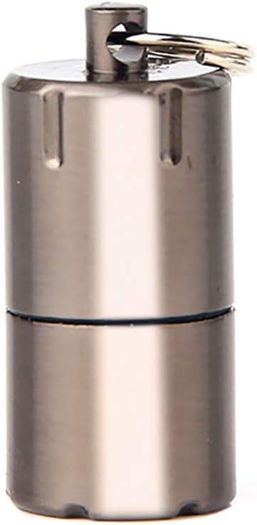 Techwills Mini Keyring Lighter, Kerosene Lighters Key Chain Gasoline Keychain Camping Outdoor Emergency Fire Starter Picnic Tool