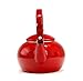 Reston Lloyd Enamel Teakettle Non-Whistling, 2 Quart, Red