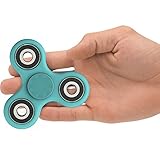 The Anti-Anxiety 360 Spinner Helps Focusing Fidget Toys [Glow in the Dark] Premium Quality EDC Focus Toy for Kids & Adults - Best Stress Reducer Relieves ADHD & Boredom Ceramic Cube Bearing Blue