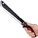 GRAND WAY Sawback Tactical/Survival/Hunting/Brush Clearing Machete Knife - Small Garden Machette Knives with 11 inch Black 420 Steel Blade & Rubber Handle 111084