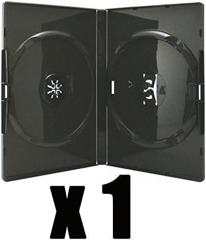 DVD Center - Caja para 2 DVD o 2 CD (1 unidad), color negro: Amazon.es: Oficina y papelería
