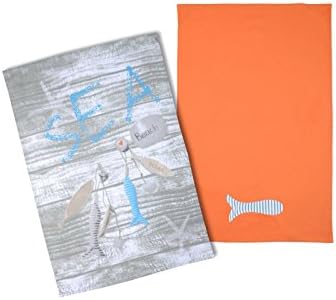 Lovely Casa Stone Set 2torchons Cotton 50 x 70 50 x 70 cm Orange