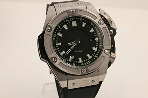 My_TimeZone Luxury brand top high best quality Japanese automatic black/silver Oceanographic watch
