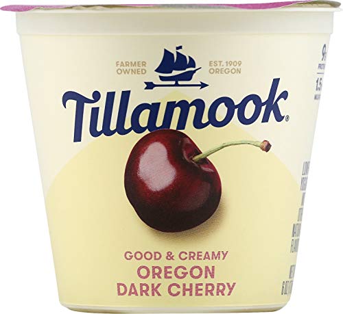 Tillamook Dark Cherry Lowfat Yogurt, 6 oz (Packaging May Vary)