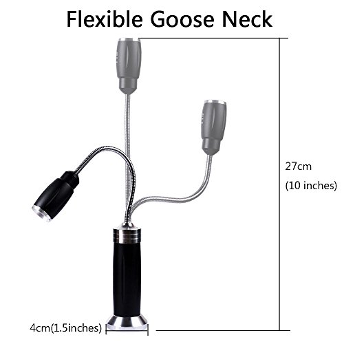 Adjustable BBQ Grill Light Set with Super Bright LED,Magnetic Base and Flexible Goose Neck for Lighting up Gas,Charcoal,Electric Grill- Outdoor Waterproof Barbecue Grilling Lights by Prokitchen,2-pack - Thumbnail 2