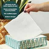 Talking Tables Table Kind 100 Pack 2ply 33cm White Napkins FSC EU Made view 3