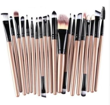 Beauty Fashion Hot! 20 pcs Makeup Brush Set tools Make-up Toiletry Kit Wool Make Up Brush Set je9 Drop Shipping