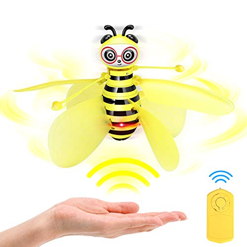 Auryee Flying Ball Bee Toys,RC Infrared Induction Drone Helicopter with Shinning LED Light Hand-Controlled Flying Kids Toy for Age 3 4,5,6,7,8,9,10+Year Old Kid,Boys,Girls,Child Toy for Outdoor Indoor - Thumbnail 7