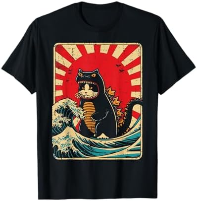 Amazon.com: Catzilla The Great Wave off Kanagawa Great Wave