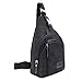 SAYGOER Sling Shoulder Bag Purses Backpack Crossbody Backpack Small Backpack Travel Chest Bags Lightweight Sling Pack Black