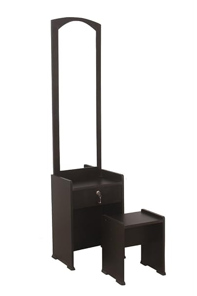 Generic Hudson Mark Dressing Table with Stool (Black)