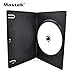 Maxtek 7mm Slim Black Single CD/DVD Case, 25 Pieces Pack