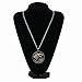 LUREME Vintage Round Shape Wolf Pendant Necklace for Fans Costume Jewelry (nl005380)
