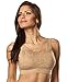 New Milana Bra by Genie As Seen On TV Seamless Lace Bra (Beige 1X) Soft Lace Wire Free Cami Bra.