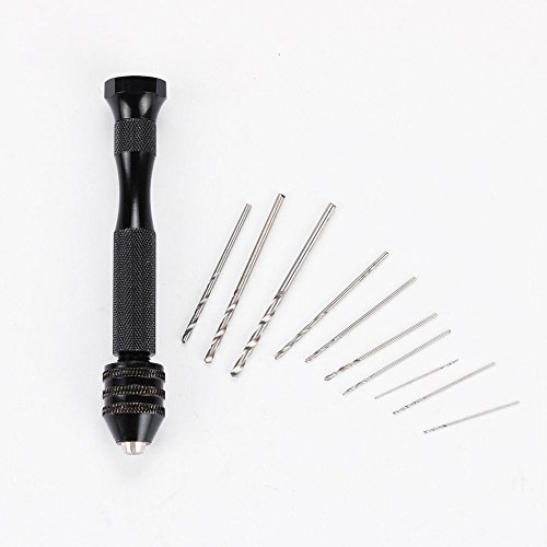 image for Highmoor DIY Precision Pin Vise Model Mini Hand Drill Set with Twist D