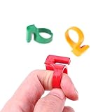 Whitelotous 3pcs Plastic Quilting Thread Cutter Thimble - Sewing Thimble Ring - with Blade Finger - Random Color