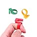 Whitelotous 3pcs Plastic Quilting Thread Cutter Thimble - Sewing Thimble Ring - with Blade Finger - Random Color