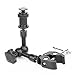 ChromLives Magic Arm 7'' Articulating Friction Arm Super Clamp Adjustable Rod Clamp Pliers Clip with 1/4'' and 3/8'' Thread for DSLR Camera Rig/LCD Monitor/LED Lights/Flash Light