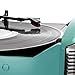 Trexonic Retro Record Player with Bluetooth, CD Players and 3-Speed Turntable in Turquoisethumb 4