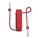 NIECOR 12MM Outdoor Climbing Rope 10M(32ft) 20M(64ft) 30M (98ft) Static Rock Climbing Rope, Escape Rope Ice Climbing Equipment Fire Rescue Parachute Rope (Red, 10m(32ft))