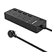 Nekteck Power Strip/Surge Protector Flat Wall Plug with 4 AC Outlets (Individually Controlled) 20W 2-Port USB Charger for iPhone, Samsung Galaxys, Nexus, Tablets, LG, More [4.8ft Cord, 4AC, 2 USB]