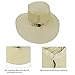 Safari Sun Hat Wide Brim Bonnie Fishing Cap with Adjustable Drawstring Olive for Men & Women