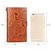 Leather Journal Refillable Travelers Notebook with 18 Card Slots and 1 PVC Zipper Pocket Perfect for Writing Gifts Fountain Pen Users Travelers Professional Diary (brown)