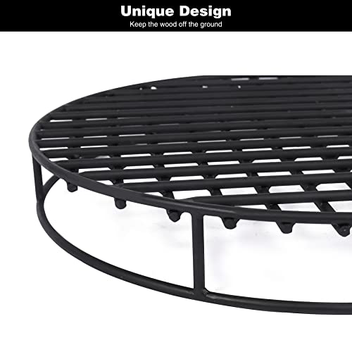 REDCAMP Outdoor Fire Pit Grate Round, Heavy Duty Fire Pit Grill Grate