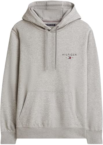 Herren Hoodie Brand Love Small mit Bauchtasche, Grau (Medium Grey Heather), M