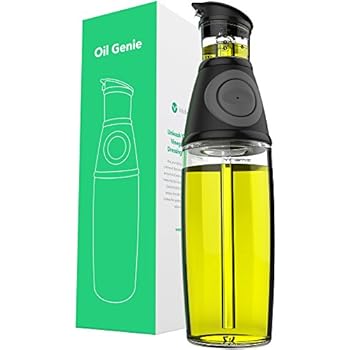 Vremi Olive Oil Dispenser Bottle - 17 Oz Oil Bottle Glass with No Drip Bottle Spout - Oil Pourer Dispensing Bottles for Kitchen - Olive Oil Glass Dispenser to Measure Cooking Vegetable Oil and Vinegar